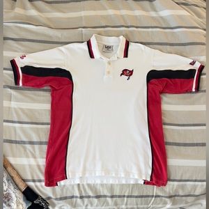 Vintage Men’s Lee Tampa Bay Buccaneers NFL Polo Shirt - Red / White Size M